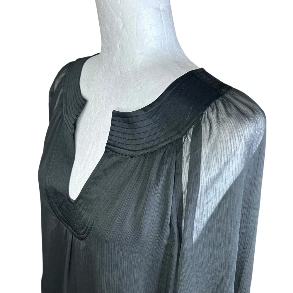 Soft Surroundings Olga Tiered Maxi Dress XL Whimisgoth Dark Romantic Boho - Picture 11 of 14